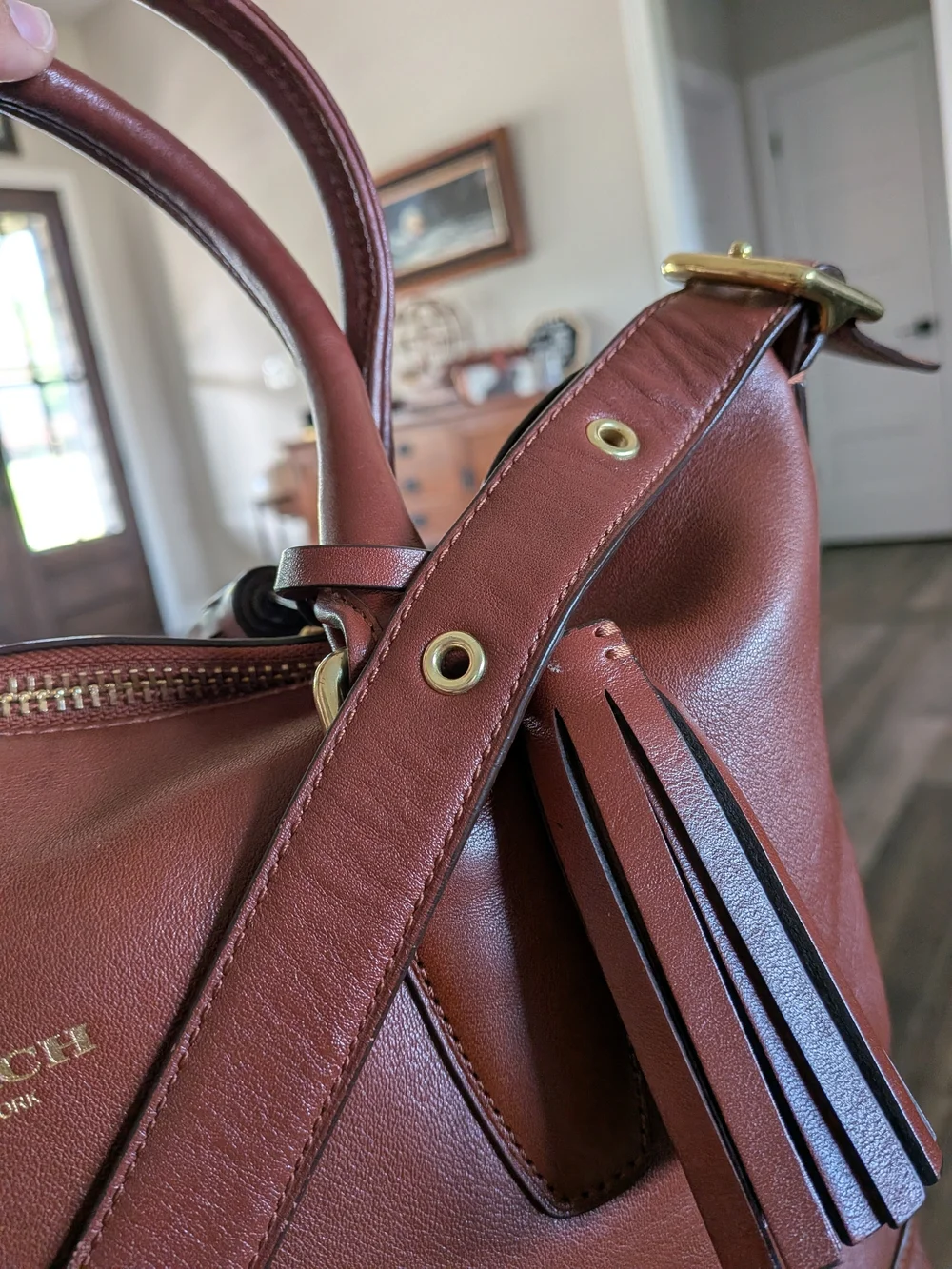 Coach Legacy Cognac Leather Rory Satchel (M1220-19892)_10